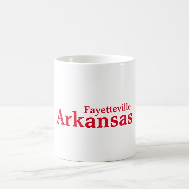 Caneca De Café Fayetteville, Arkansas Mug (Centro)