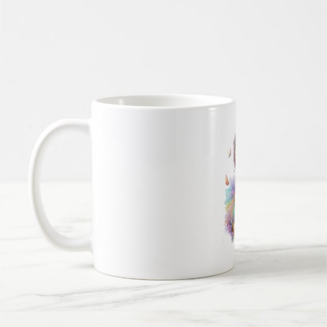 Caneca De Café Fazenda de cavalos Rainbow Summer (Esquerda)