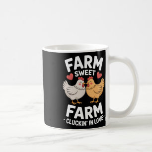 Caneca De Café Fazenda de Frango Funny Valentine Doce Fazenda Clu