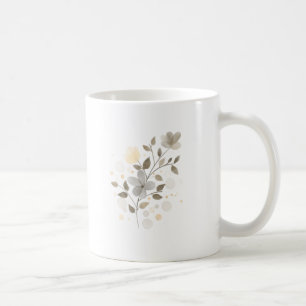 Caneca De Café Fazenda em Aquarela Verde e Bege Moderno