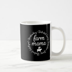 Caneca De Café Fazenda Mamãe Trabalhadeira Dedicada Cabra Galinha