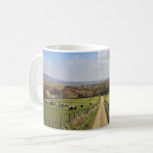 Caneca De Café Fazendas   Inglês Countryside Dirt Road