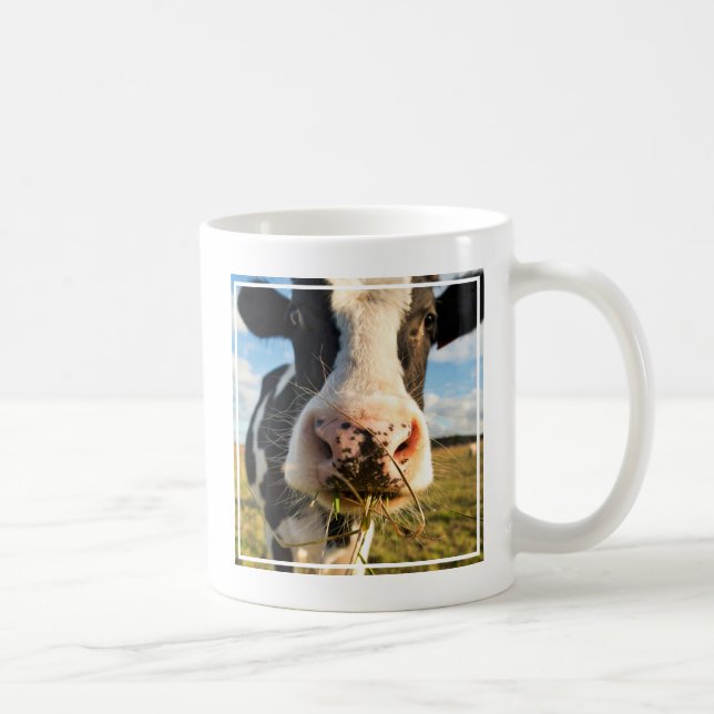 Caneca De Café Fazendas | Mastigação De Vaca Holstein (Direita)