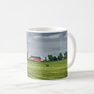 Caneca De Café Fazendas Red Barn & Silo em Primavera