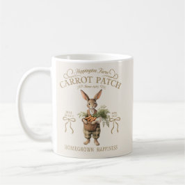 Caneca De Café Fazendeiro Coelho do Canteiro de Cenouras