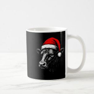 Caneca De Café Fazendeiro de Black Angus Natal Vaca Chapéu de Pap