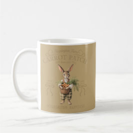 Caneca De Café Fazendeiro de Coelhos do Canteiro de Cenouras
