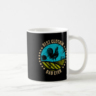 Caneca De Café Fazendeiro de Frango Rooster Para Pai Pai Avô