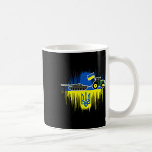 Caneca De Café Fazendeiro Ucraniano Rouba Tanque Bandeira da Ucrâ