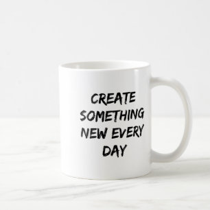 Caneca De Café Fazendo Algo Novo Todos os Dias Presente para Arti