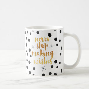 Caneca De Café Fazendo citações dos desejos