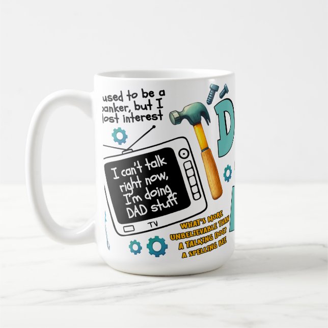 Caneca De Café Fazendo coisas do Pai (Esquerda)