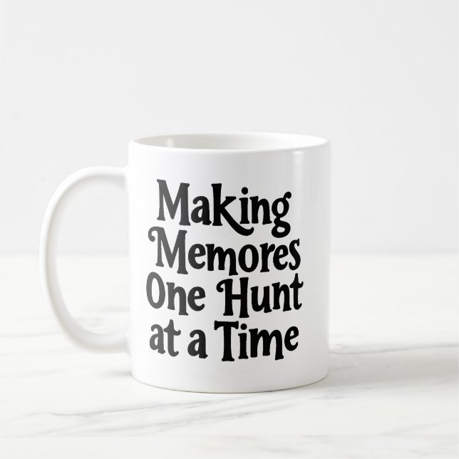 Caneca De Café Fazendo Memórias Uma Caça de Cada Vez (Esquerda)
