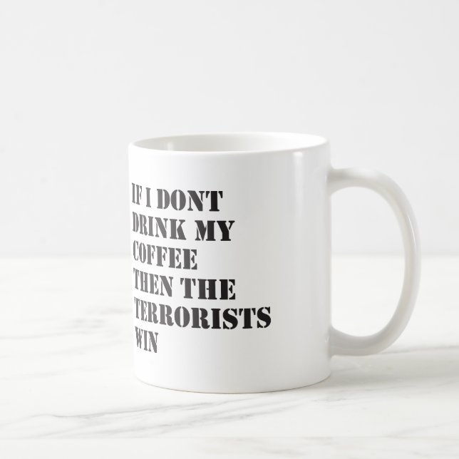 Caneca De Café Fazendo minha peça para a paz (Direita)