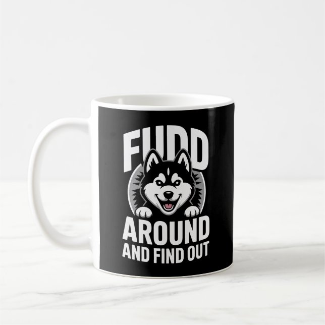 Caneca De Café Fazer Bobagens e Descobrir (Esquerda)