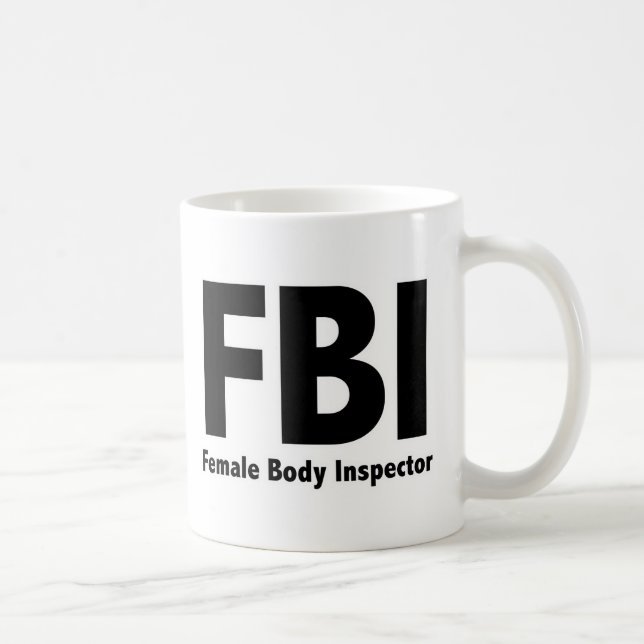 Caneca De Café FBI Sr. Funny Rude Humor (Direita)