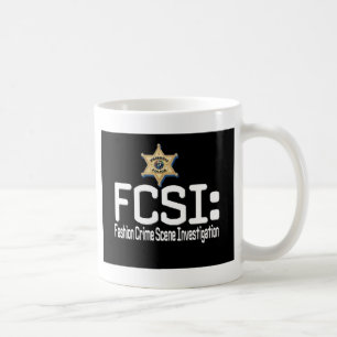 Caneca De Café FCSI:  Investigação da cena do crime da forma