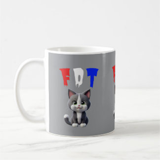 CANECA DE CAFÉ FDT PEQUENA DECLARAÇÃO DE GATINHO