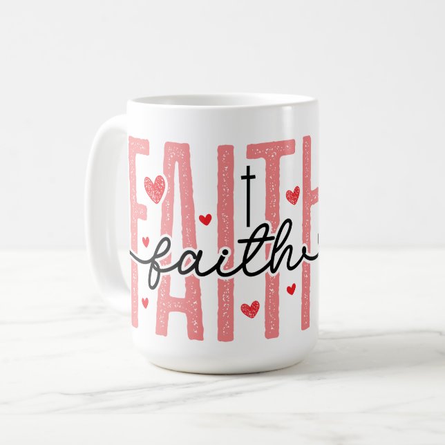 Caneca de café Fé (Frente Esquerda)