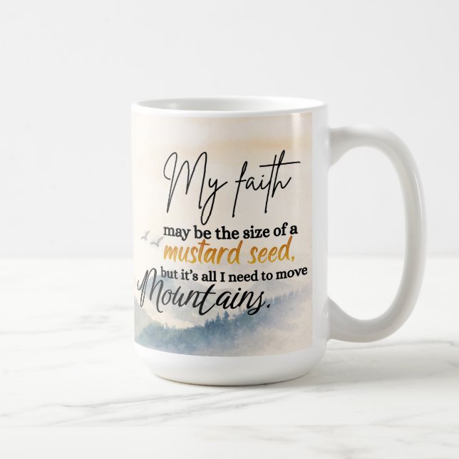 Caneca De Café Fé do Grão de Mostarda (Direita)