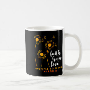 Caneca De Café Fé Esperança Amor Conscientização da Esclerose Múl