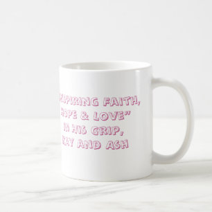 Caneca De Café Fé, esperança & amor de inspiração