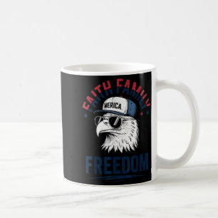 Caneca De Café Fé Família Dom Águia Careca Patriótico América Men