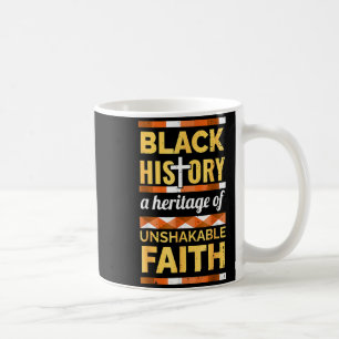 Caneca De Café Fé Inabalável Mês da História Negra Blm Melanina