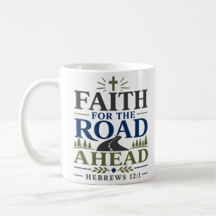 Caneca De Café Fé Para O Caminho Adiante Citação Motivacional Neg