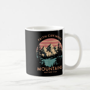 Caneca De Café Fé Pode Mover Montanhas Cristã Religiosa Campi