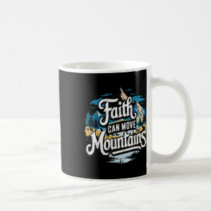 Caneca De Café Fé Pode Mover Montanhas Jesus Religioso Cristão