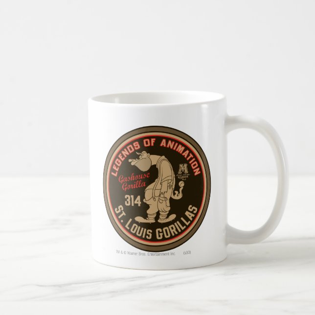 Caneca De Café Feat Do Logotipo Do Gashouse Gorillas. Pitcher (Direita)