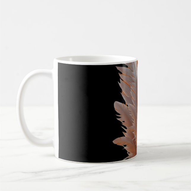 Caneca De Café Feathered Duality Balance of Light Amber & Ivory S (Esquerda)
