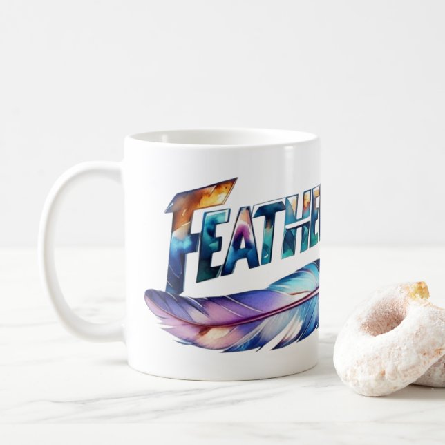 Caneca De Café Featherweight Feather -MMA Kick Boxing- Gym Lover (Com Donut)