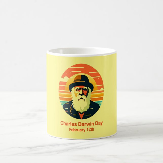 Caneca De Café Feb 12 Charles Darwin Day (Centro)