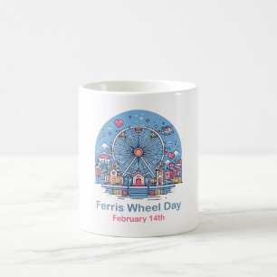 Caneca De Café Feb 14 Ferris Wheel Day