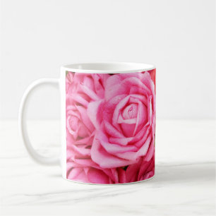 Caneca De Café Fechamento artificial do fundo da Rosa vermelha