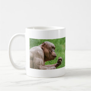 Caneca De Café Fechamento de Chimpanzés Sem Cabelo