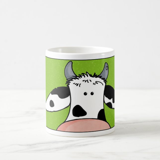 Caneca De Café feche acima da vaca (Centro)