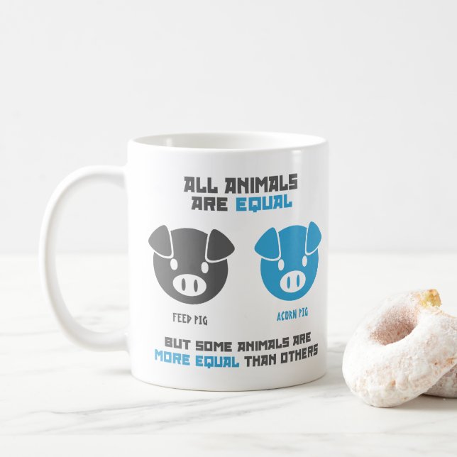 Caneca De Café Feed Pig, Acorn  (Com Donut)