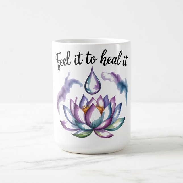 Caneca De Café Feel It to Heal It Blooming Waterdrop Mug (Centro)