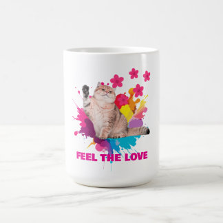 Caneca De Café Feel the Love Beautiful Design