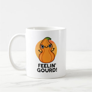Caneca De Café Feelin Gourd Cute Veggie Pun
