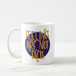 Caneca De Café Feelings Are Not Facts | 12 Step Recovery Slogan