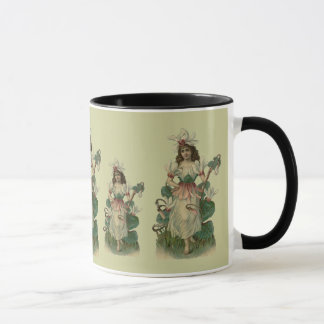 Caneca de café feericamente da flor