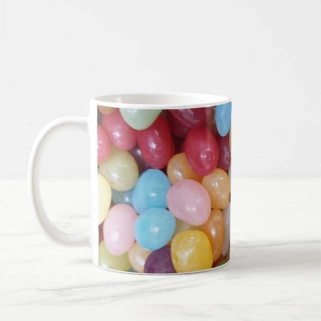 Caneca De Café Feijões de Geléia Coloridos (Esquerda)
