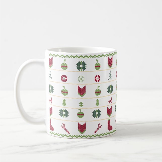 Caneca De Café Feio Natal Feliz (Esquerda)