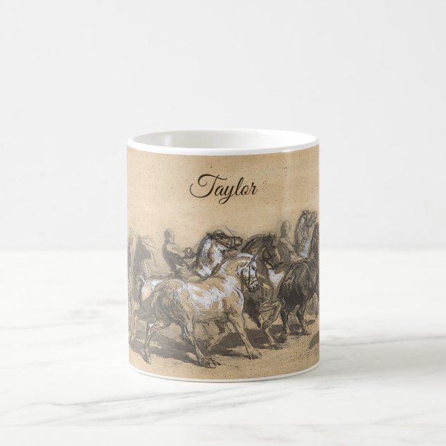 Caneca De Café Feira de Cavalos Personalizada – Rosa Bonheur (Centro)