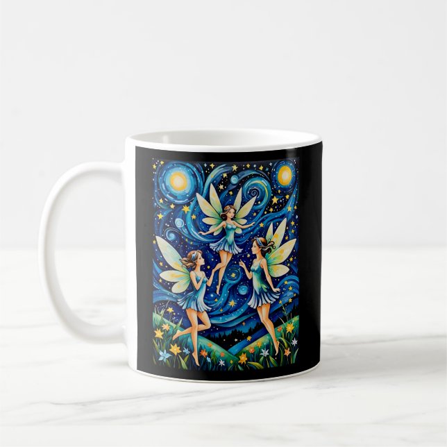 Caneca De Café Feiras Dançantes Sob Teto Starry Sky (Esquerda)