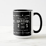Caneca de café feita sob encomenda do despedida de<br><div class="desc">Certifique-se que as caras estão tomadas "do dia depois que" com nossa caneca de café da etiqueta do uísque do despedida de solteiro. Projetado depois que uma etiqueta da garrafa de uísque do famoso-fabricante, ele faz um grande presente do despedida de solteiro e do padrinho de casamento! Personalize-a com o...</div>